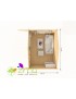 Chalet Bretagne 4x3 44mm 12m² plan chalet de jardin en bois