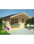 Chalet Bretagne 4x3 44mm 12m² plan chalet de jardin en bois