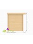 Abri de jardin Toit Plat 6m²
