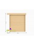 Abri de jardin Toit Plat 6m²