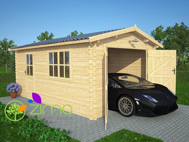 Garage en bois 19.26 m²